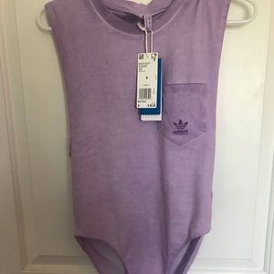 NWT Adidas cutoff bodysuit